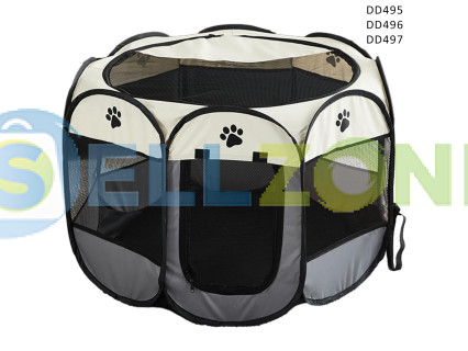 Αναδιπλούμενο φορητό κλουβί για κατοικίδια από ύφασμα - DD495-7